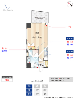 Ti-HIGASHIAZABU 507 【東京都赤羽橋駅】 の間取り図