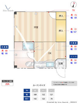 コーポ峰 301 【福岡県大橋駅】 の間取り図