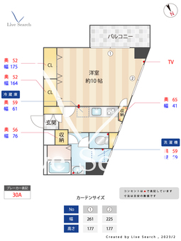 ユーコラソン 308 【福岡県大橋駅】 の間取り図