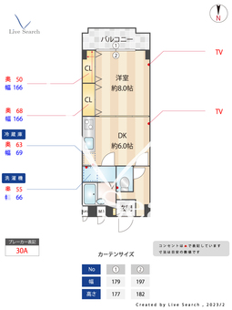 パレスクラスター 302 【東京都下井草駅】 の間取り図