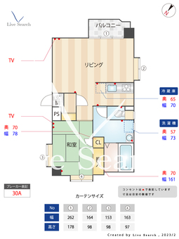 アレーズ大橋 301 【福岡県大橋駅】 の間取り図