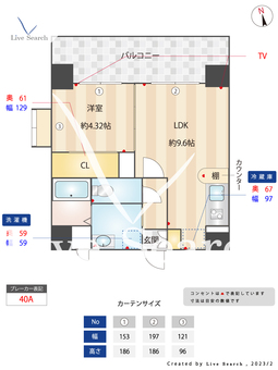 ラシュール・イン大橋南 601 【福岡県大橋駅】 の間取り図