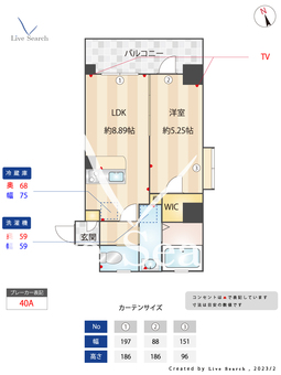 ラシュール・イン大橋南 603 【福岡県大橋駅】 の間取り図