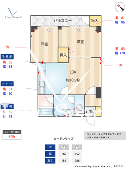 春日原パークマンション 502 【福岡県春日原駅】 の間取り図
