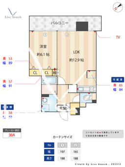 ティファーナ高宮 402 【福岡県高宮駅】 の間取り図