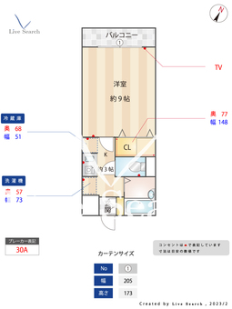 いわき6番館 202 【福岡県博多駅】 の間取り図