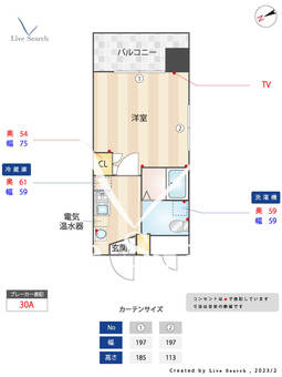 ロマネスク西公園第3 206 【福岡県大濠公園駅】 の間取り図