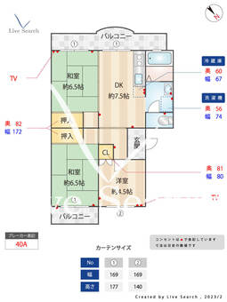 グランメール白幡Ⅱ 207 【埼玉県武蔵浦和駅】 の間取り図