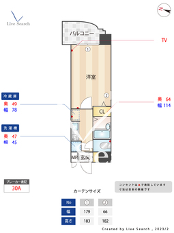 ラ・レジダンス・ド・レーヌ 601 【福岡県渡辺通駅】 の間取り図