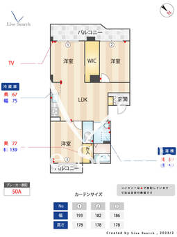第3ヒロカネビル 504 【福岡県西鉄平尾駅】 の間取り図