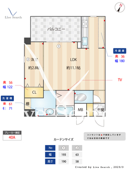 LELION　KAWAKAMI 705 【福岡県東比恵駅】 の間取り図
