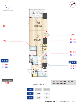 グランカーサ蔵前 604 【東京都蔵前駅】 の間取り図