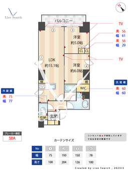 グランカーサ蔵前 1201 【東京都蔵前駅】 の間取り図