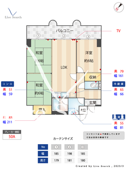 JSビル 8B 【福岡県大橋駅】 の間取り図
