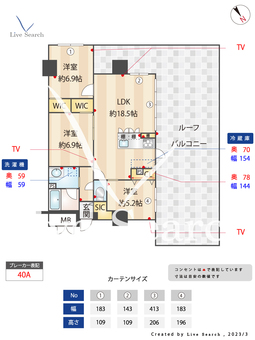 ニューガイア川﨑No.70（1号タイプ） 603 【神奈川県新川崎駅】 の間取り図