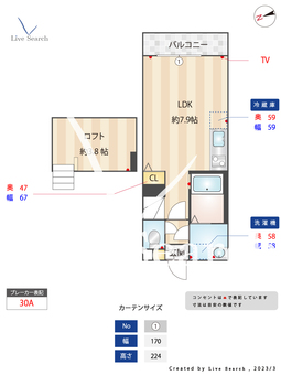 シャルムⅢ 205 【福岡県新飯塚駅】 の間取り図