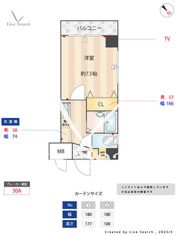 リライアンス西明石壱番館 203 【兵庫県西明石駅】 の間取り図