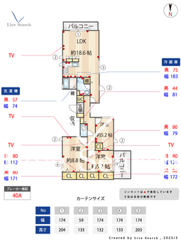 ヒルサイド神楽坂 301 【東京都牛込柳町駅】 の間取り図