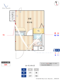 seraf沼袋 105 【東京都沼袋駅】 の間取り図