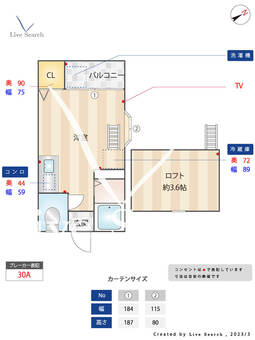 ピュア吉塚 205 【福岡県吉塚駅】 の間取り図