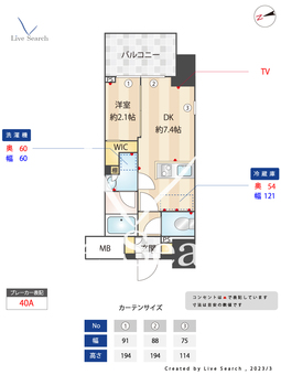 バウスステージ中野 904 【東京都中野駅】 の間取り図