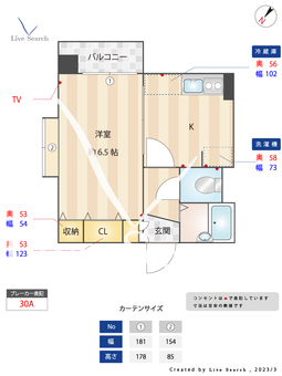 クロスステージ博多駅前 906 【福岡県博多駅】 の間取り図