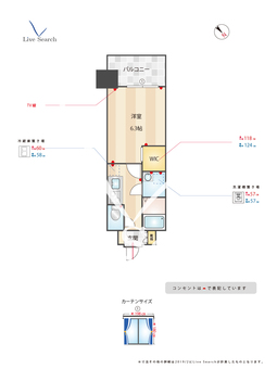 エンクレスト天神MERSⅡ 502 【福岡県天神駅】 の間取り図