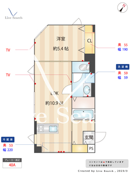 FLUFFY白金高輪 402 【東京都白金高輪駅】 の間取り図