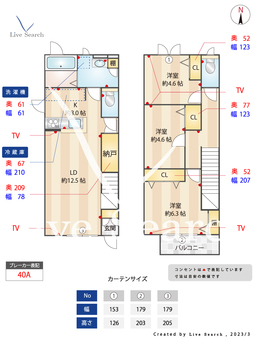 ブラウバウム 102 【神奈川県江田駅】 の間取り図