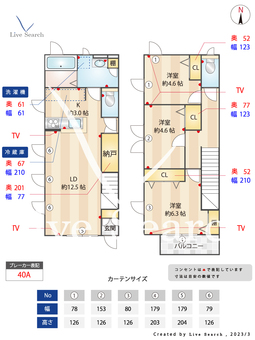 ブラウバウム 101 【神奈川県江田駅】 の間取り図