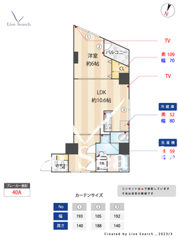 田澤BL西新宿 202 【東京都西新宿五丁目駅】 の間取り図