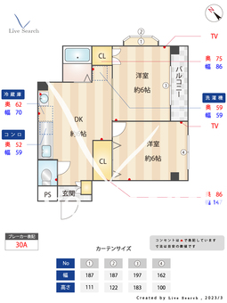 トリビュート薬院 401 【福岡県薬院駅】 の間取り図