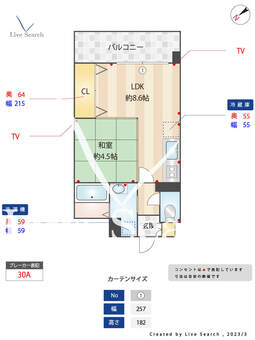 ニューガイアリルーム新大江No.69 603 【熊本県水前寺駅】 の間取り図