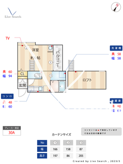 エーデル神松寺 203 【福岡県福大前駅】 の間取り図