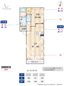 RiverField 101 【兵庫県大倉山駅】 の間取り図