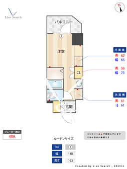 リビオセゾン早稲田 401 【東京都早稲田駅】 の間取り図