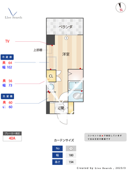 リビオセゾン早稲田 609 【東京都早稲田駅】 の間取り図