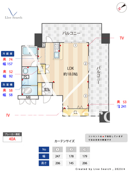 アメックス博多ベルテックステージ 201 【福岡県中洲川端駅】 の間取り図