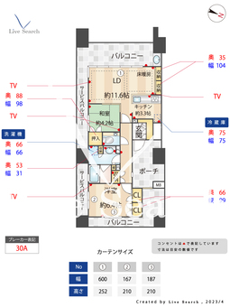 グランドメゾン薬院 505 【福岡県薬院駅】 の間取り図