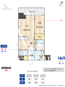 ルフォンプログレ神田プレミア 606 【東京都神田駅】 の間取り図