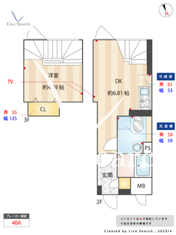 AGRATIO品川大井 202 【東京都大井町駅】 の間取り図