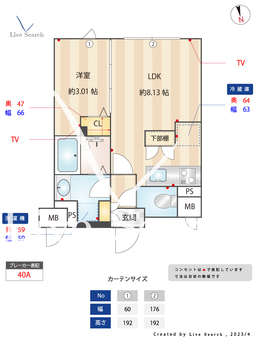 AGRATIO品川大井 302 【東京都大井町駅】 の間取り図