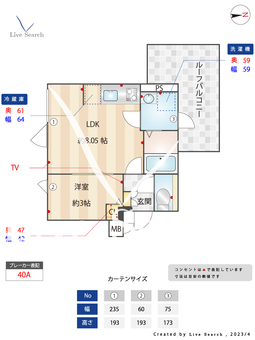 AGRATIO品川大井 401 【東京都大井町駅】 の間取り図