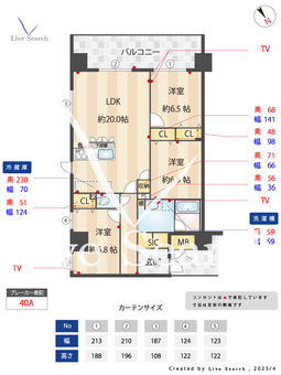 ニューガイア川崎No.70 104 【神奈川県新川崎駅】 の間取り図