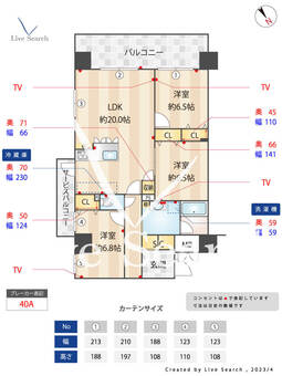 ニューガイア川崎No.70 504 【神奈川県新川崎駅】 の間取り図