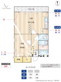 カーサノイ 102 【福岡県賀茂駅】 の間取り図