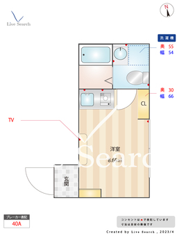 HJ　PLACE　YOYOGIUEHARA 305 【東京都東北沢駅】 の間取り図