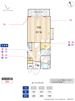 ヴィラタカクラ 101 【東京都祖師ヶ谷大蔵駅】 の間取り図