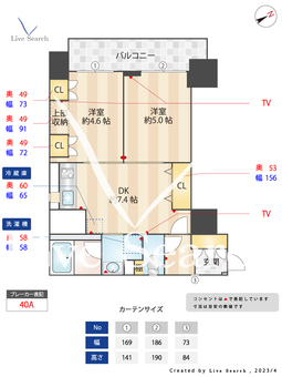 エムソニア 802 【東京都蒲田駅】 の間取り図