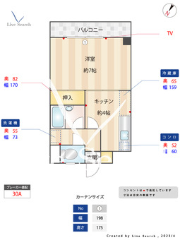SY高宮 303 【福岡県西鉄平尾駅】 の間取り図